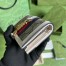 Gucci Jackie 1961 Card Case Wallet in GG Canvas with White Leather