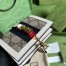 Gucci Jackie 1961 Card Case Wallet in GG Canvas with White Leather