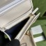 Gucci Jackie 1961 Card Case Wallet in GG Canvas with White Leather