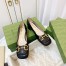 Gucci Ballet Flats in Black Leather with Horsebit