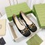 Gucci Ballet Flats in Black Leather with Horsebit