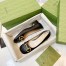 Gucci Ballet Flats in Black Leather with Horsebit