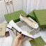 Gucci Ballet Flats in White Leather with Horsebit