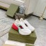 Gucci Women's Rhyton Sneakers in White Leather with Mesh