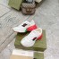 Gucci Women's Rhyton Sneakers in White Leather with Mesh