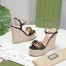 Gucci Platform Espadrilles In Black Leather