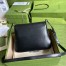 Gucci Small Messenger Bag in Black Leather with Double G