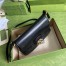 Gucci Small Messenger Bag in Black Leather with Double G