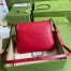 Gucci Small Messenger Bag in Red Leather with Double G