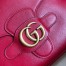 Gucci Small Messenger Bag in Red Leather with Double G