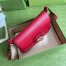 Gucci Small Messenger Bag in Red Leather with Double G