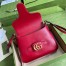 Gucci Small Messenger Bag in Red Leather with Double G