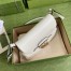 Gucci Small Messenger Bag in White Leather with Double G