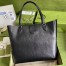 Gucci Medium Tote Bag with Double G in Black Calfskin