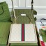 Gucci Ophidia GG Small Top Handle Bag in White Supreme Canvas