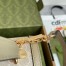 Gucci Ophidia GG Small Top Handle Bag in White Supreme Canvas