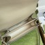 Gucci Ophidia GG Small Top Handle Bag in White Supreme Canvas