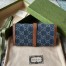 Gucci Jackie 1961 Chain Wallet in GG Supreme Denim