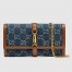 Gucci Jackie 1961 Chain Wallet in GG Supreme Denim