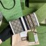 Gucci Jackie 1961 Chain Wallet in GG Canvas with White Leather
