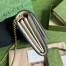 Gucci Jackie 1961 Chain Wallet in GG Canvas with White Leather