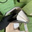 Gucci Jackie 1961 Chain Wallet in GG Canvas with White Leather