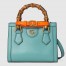 Gucci Diana Mini Tote Bag in Blue Leather