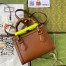 Gucci Diana Mini Tote Bag in Brown Leather