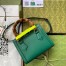 Gucci Diana Mini Tote Bag in Green Leather