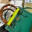 Gucci Diana Mini Tote Bag in Green Leather
