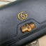 Gucci Diana Chain Wallet In Black Calfskin