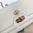 Gucci Diana Chain Wallet In White Calfskin