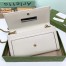 Gucci Diana Chain Wallet In White Calfskin