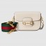 Gucci Horsebit 1955 Mini Bag in White Leather