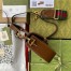 Gucci Horsebit 1955 Mini Bag in GG Canvas with Brown Calfskin