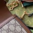 Gucci Horsebit 1955 Mini Bag in GG Canvas with Brown Calfskin
