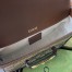 Gucci Horsebit 1955 Mini Bag in GG Canvas with Brown Calfskin