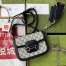 Gucci Horsebit 1955 Mini Bag in Blue GG Canvas