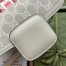Gucci Horsebit 1955 Mini Bag in White GG Supreme Canvas