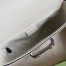 Gucci Horsebit 1955 Mini Bag in GG Canvas with White Calfskin