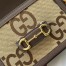 Gucci Horsebit 1955 Mini Bag in Camel Jumbo GG Canvas