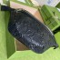 Gucci Belt Bag In Black GG Embossed Leather