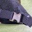 Gucci Belt Bag In Black GG Embossed Leather