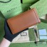 Gucci Diana Zip Around Wallet In Brown Calfskin