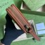 Gucci Diana Zip Around Wallet In Brown Calfskin
