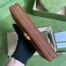 Gucci Diana Zip Around Wallet In Brown Calfskin