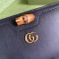 Gucci Diana Zip Around Wallet In Black Calfskin