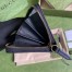 Gucci Diana Zip Around Wallet In Black Calfskin