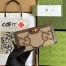 Gucci Diana Zip Around Wallet In Jumbo GG Canvas