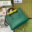 Gucci Diana Small Tote Bag in Green Leather